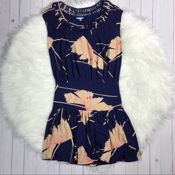 Anthropologie Leif Notes Drop Waist Casual Dress - Picture 3 of 6